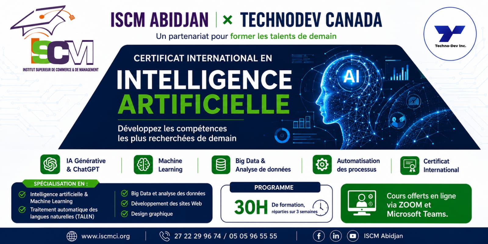 Certificat International en Intelligence Artificielle